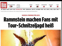 Bild zum Artikel: Europa-Termine für 2019 - Rammstein machen Fans mit Tour-Schnitzeljagd heiß