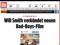 Bild zum Artikel: 15 Jahre nach Teil 2! - Will Smith verkündet neuen Bad-Boys-Film