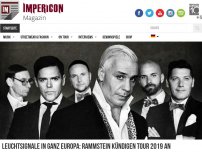 Bild zum Artikel: LEUCHTSIGNALE IN GANZ EUROPA: RAMMSTEIN KÜNDIGEN TOUR 2019 AN