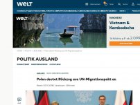 Bild zum Artikel: Polen deutet Rückzug aus UN-Migrationspakt an