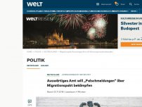 Bild zum Artikel: Auswärtiges Amt will „Falschmeldungen“ über Migrationspakt bekämpfen