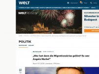 Bild zum Artikel: „Wer hat denn die Migrationskrise gelöst? Es war Angela Merkel“