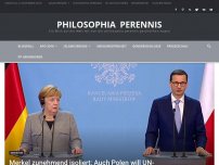 Bild zum Artikel: Merkel zunehmend isoliert: Auch Polen will UN-Migrationspakt nicht unterzeichnen
