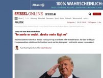 Bild zum Artikel: Trump vor den Midterm-Wahlen: 'Je mehr er redet, desto mehr lügt er'