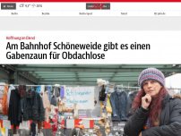 Bild zum Artikel: Am Bahnhof Schöneweide gibt es einen Gabenzaun für Obdachlose