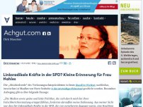 Bild zum Artikel: Linksradikale Kräfte in der SPD? Kleine Erinnerung für Frau Nahles