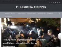 Bild zum Artikel: Freiburg: Neuer Augenzeuge berichtet von extrem gewalttätigen Hetzjagden der Linken auf Demonstranten