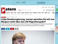 Bild zum Artikel: Globale Flüchtlingsströme: Liebe Bundesregierung, warum sprechen Sie mit uns Bürgern nicht über den UN-Migrationspakt?