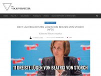 Bild zum Artikel: Die 11 lächerlichsten Lügen von Beatrix von Storch (AfD)