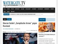 Bild zum Artikel: Macron fordert „Europäische Armee“ gegen Russland