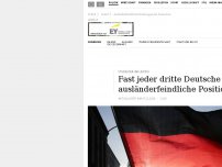 Bild zum Artikel: Ausländerfeindliche Einstellungen der Deutschen nehmen zu