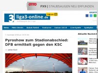 Bild zum Artikel: Pyroshow zum Stadionabschied: DFB ermittelt gegen den KSC