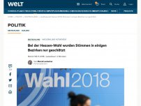 Bild zum Artikel: Bei der Hessen-Wahl wurden Stimmen in einigen Bezirken nur geschätzt