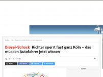 Bild zum Artikel: Köln und Bonn zittern: Richter kritisiert Behörden – Diesel-Fahrverbote wahrscheinlich