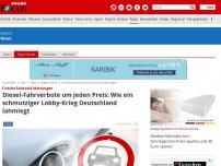 Bild zum Artikel: Falsche Stickoxid-Messungen - Diesel-Fahrverbote um jeden Preis: Wie ein schmutziger Lobby-Krieg Deutschland lahmlegt