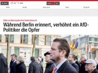 Bild zum Artikel: AfD-Politiker provoziert bei Schweigemarsch mit Nazisymbol