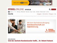 Bild zum Artikel: Grüne Dominanz: Und der nächste Bundeskanzler heißt... Dr. Robert Habeck