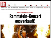 Bild zum Artikel: Mega-Ansturm auf Tickets - Rammstein-Konzert ausverkauft!