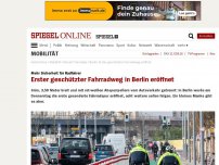 Bild zum Artikel: Mehr Sicherheit für Radfahrer: Erster geschützter Fahrradweg in Berlin eröffnet