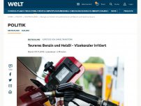 Bild zum Artikel: SPD will Benzin und Heizöl deutlich verteuern