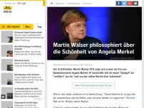 Bild zum Artikel: Martin Walser philosophiert über die Schönheit von Angela Merkel