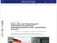 Bild zum Artikel: Demonstration „Nein zum Migrationspakt – Sicherheit für Deutschland“ in Berlin – LIVESTREAM ab 12.00 Uhr