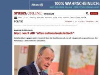 Bild zum Artikel: Kandidat für CDU-Vorsitz: Merz nennt AfD 'offen nationalsozialistisch'