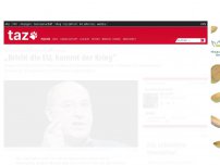 Bild zum Artikel: Gregor Gysi über die Zukunft Europas : „Bricht die EU, kommt der Krieg“