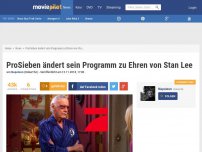 Bild zum Artikel: ProSieben ändert sein Programm zu Ehren von Stan Lee