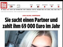 Bild zum Artikel: Jung, blond, vermögend - Sie sucht einen Partner und zahlt ihm 69 000 Euro im Jahr