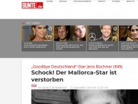 Bild zum Artikel: „Goodbye Deutschland“-Star Jens Büchner (†49): Schock! Der Mallorca-Star ist verstorben