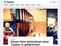 Bild zum Artikel: Dieser Vater photoshopt seine Tochter in gefährliche Situationen – und trollt alle Helikopter-Eltern