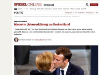 Bild zum Artikel: Besuch in Berlin: Macrons Liebeserklärung an Deutschland