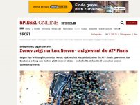 Bild zum Artikel: Endspielsieg gegen Djokovic: Zverev zeigt nur kurz Nerven - und gewinnt die ATP Finals