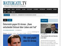 Bild zum Artikel: Österreich gegen EU-Armee: „Dann entscheidet Brüssel über Leben und Tod“