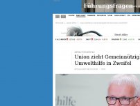 Bild zum Artikel: Union zieht Gemeinnützigkeit der Deutschen Umwelthilfe in Zweifel