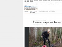Bild zum Artikel: Wegen seiner Aussage zur Waldbrandbekämpfung verspotten Finnen Trump