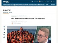 Bild zum Artikel: Erst der Migrationspakt, dann der Flüchtlingspakt