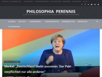 Bild zum Artikel: Merkel: „Deutschland bleibt souverän. Der Pakt verpflichtet nur alle anderen“