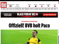 Bild zum Artikel: Erst Tore, dann Verpflichtung - Zweimal Paco-Party beim BVB!