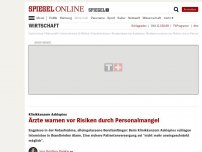 Bild zum Artikel: Klinikkonzern Asklepios: Ärzte warnen vor Risiken durch Personalmangel