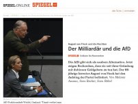 Bild zum Artikel: August von Finck und die Rechten: Der Milliardär und die AfD