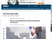 Bild zum Artikel: Ausschreitungen in Paris – „Wird einen Bürgerkrieg auslösen“
