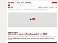 Bild zum Artikel: Kampf um CDU-Spitze: AKK steht zu Merkels Flüchtlingspolitik von 2015
