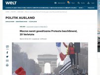 Bild zum Artikel: Polizei setzt Tränengas gegen Demonstranten auf Champs-Elysées ein