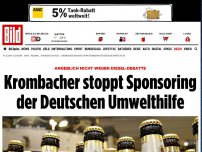 Bild zum Artikel: Wohl nicht wegen Diesel-Debatte - Krombacher stoppt Sponsoring der Deutschen Umwelthilfe