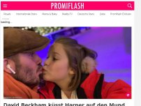 Bild zum Artikel: David Beckham küsst Harper auf den Mund und erntet Shitstorm