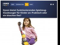 Bild zum Artikel: Dyson bietet funktionierenden Spielzeug-Staubsauger für Kinder an: Praktisch oder ein bisschen fies?