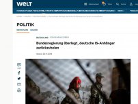 Bild zum Artikel: Bundesregierung überlegt, deutsche IS-Anhänger zurückzuholen