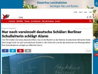 Bild zum Artikel: Sorge um Integration: Nur noch vereinzelt deutsche Schüler: Berliner Schulleiterin schlägt Alarm